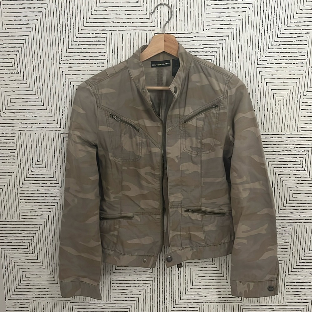 Camo moto jacket